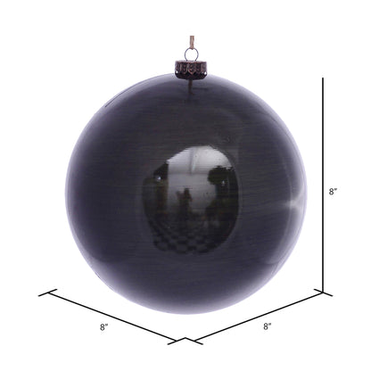 Vickerman 8" Moss Green Wood Grain Ball Ornament 2 per Bag