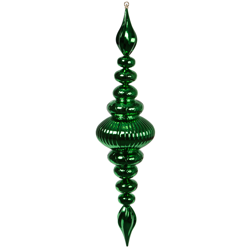 Vickerman 41" Green Shiny Finial Ornament