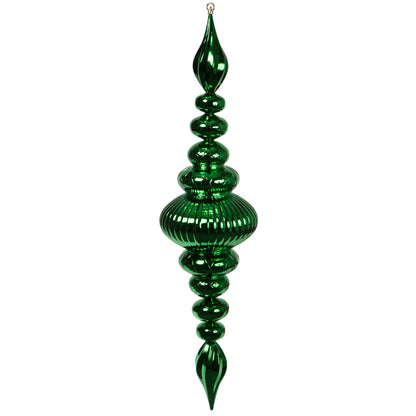 Vickerman 41" Green Shiny Finial Ornament
