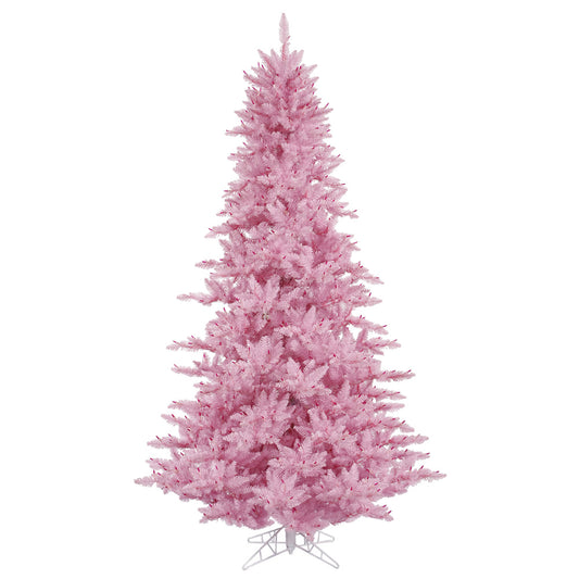 Vickerman 6.5' Pink Fir Artificial Christmas Tree Unlit