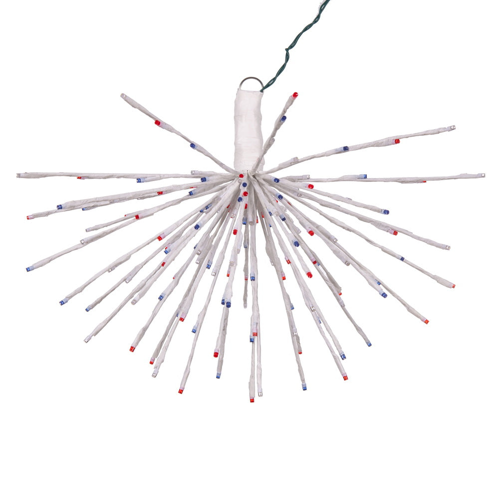 Vickerman 160Lt x 24" White Starburst Blue 5mm LED Lights.