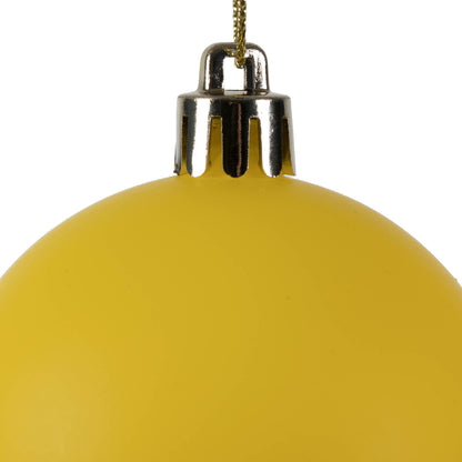 Vickerman 2.4" Yellow Matte Ball Ornament 24 per Bag