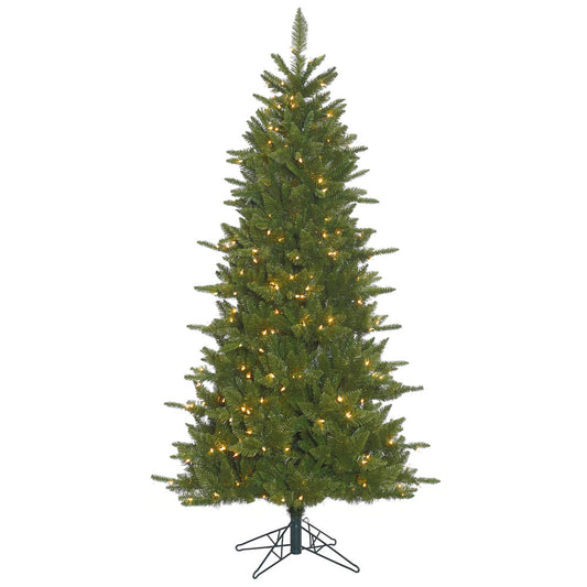 Vickerman 5.5' Durango Spruce Slim Artificial Christmas Tree Clear Dura-Lit® Lights