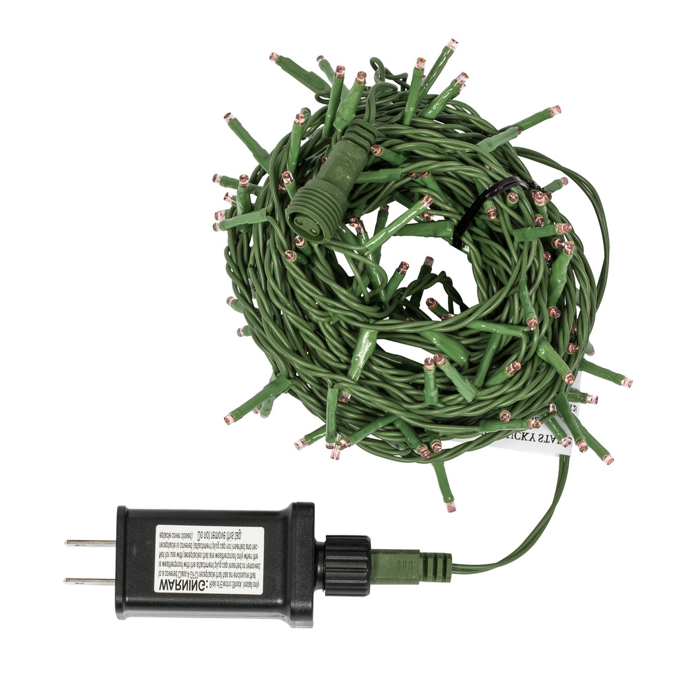 Vickerman 144 Red LED Cluster Light Set 24' Christmas Light Set Green Wire