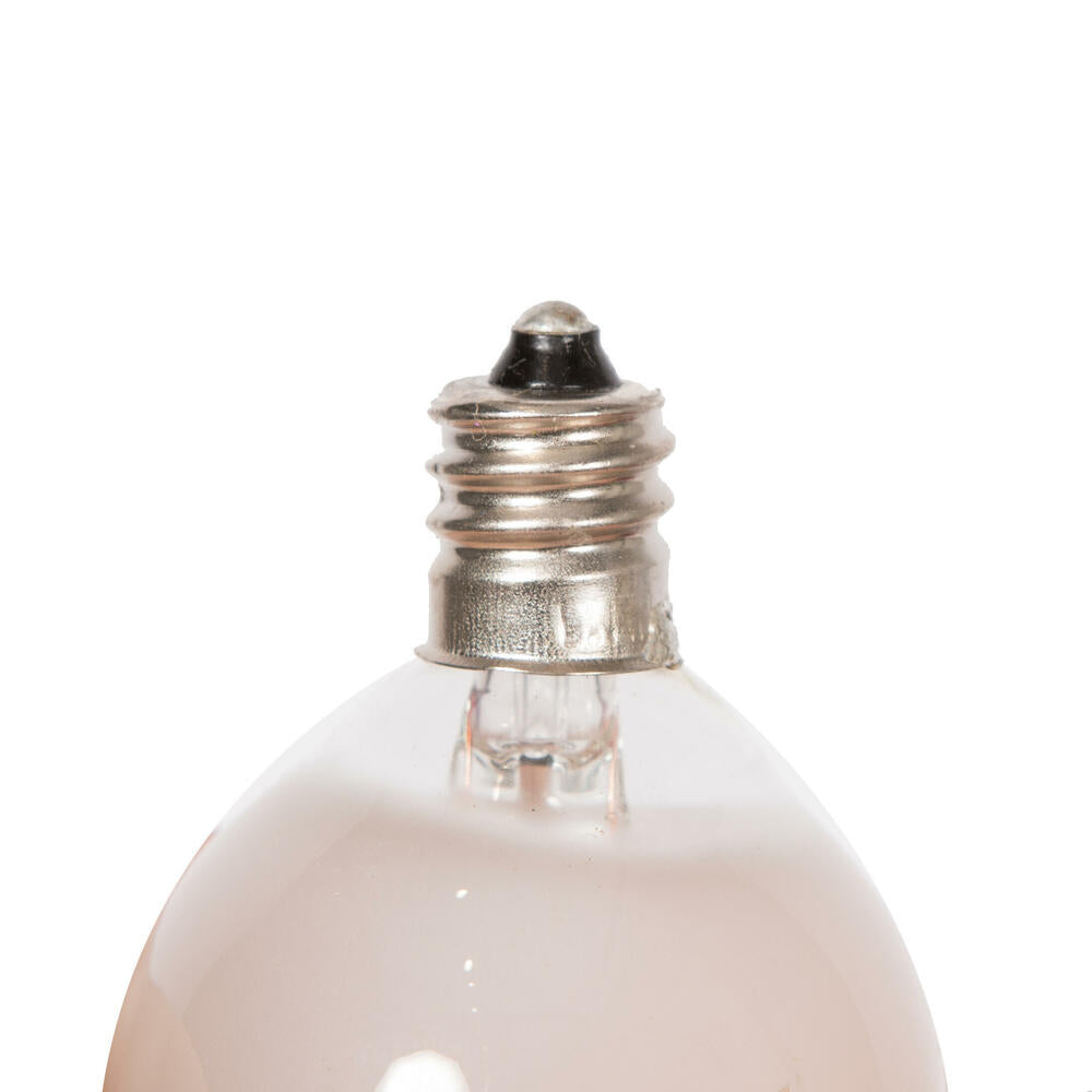 Vickerman G40 Frosted White Incandescent Bulb E12 Base 120Volt 5Watt