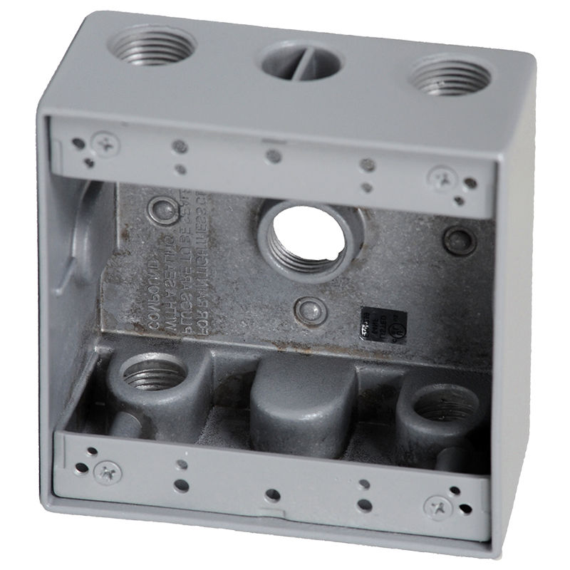 Westgate 1/2” Trade Size, 5 Outlet Holes, 30.5 Cu. In., Electrical Products, Gray Finish