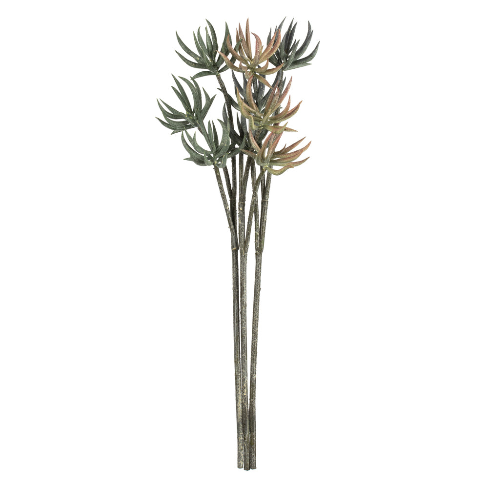 Vickerman 24" Artificial Mixed Green Aloe Spray. Includes 3 sprays per pack.