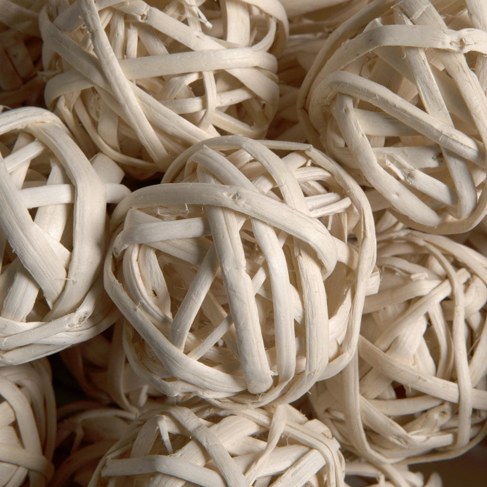 Vickerman Natural Botanicals 2.4" Kambu Ball Bleached. Includes 50 pieces per Pack.