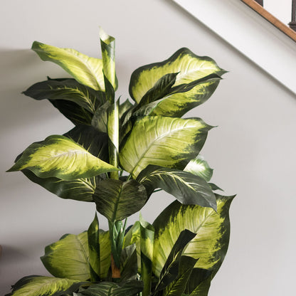 Vickerman 40" Artificial Green and White Dieffenbachia.