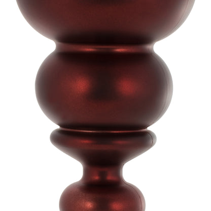 Vickerman 14" Burgundy Matte Finial Ornament