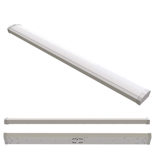 Bulbrite 773502 4 ft. 3000K LED Dimmable Wraparound Light (120-277v), 5300 Lumens, White