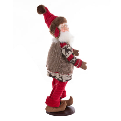 Vickerman 17" Woodland Collection Santa Doll with Stand