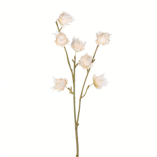 Vickerman 24" Artificial Ivory Hibiscus Spray. Includes 3 sprays per pack.