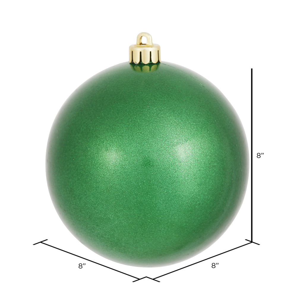 Vickerman 8" Green Candy Ball Ornament