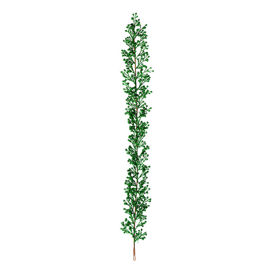 Vickerman 6' Green Glitter Berry Artificial Christmas Garland Unlit