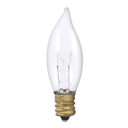 BULBRITE INCANDESCENT CA8 CANDELABRA SCREW (E12) 15W DIMMABLE LIGHT BULB 2700K/WARM WHITE 50PK (403115)