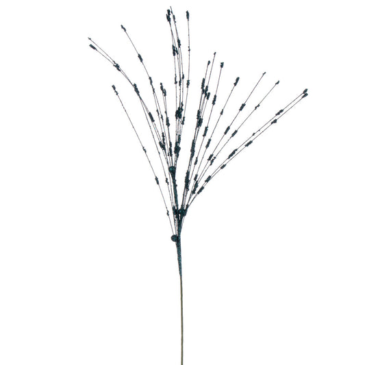Vickerman 36" Sea Blue Berry Glitter Spray 6 per bag.