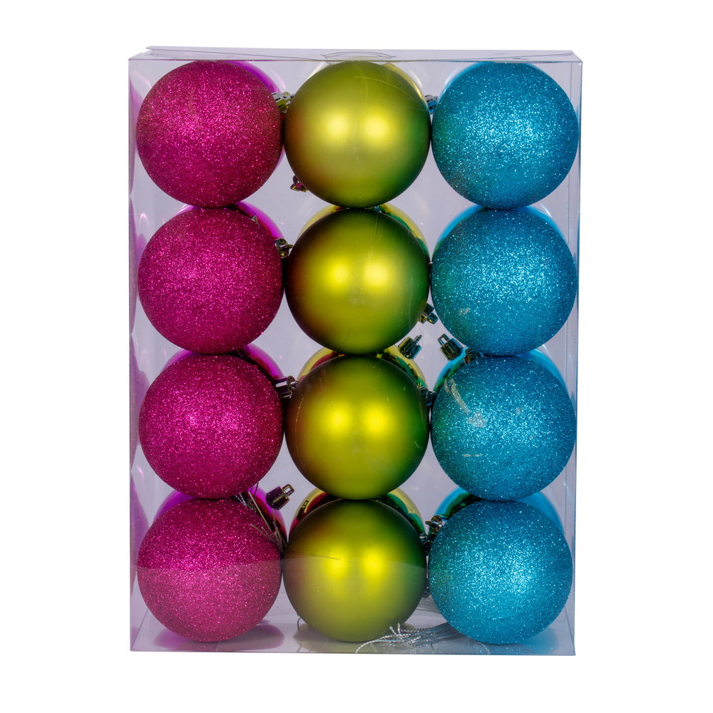 Vickerman 3" Fuchsia Lime and Turquoise Ornament Assortment 24 per box.