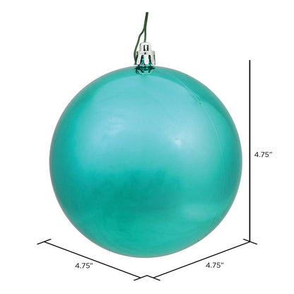 Vickerman 4.75" Sea Foam Shiny Ball Ornament 4 per Bag