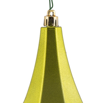 Vickerman 8" Lime Candy Finish Diamond Finial Ornament Pack of 2