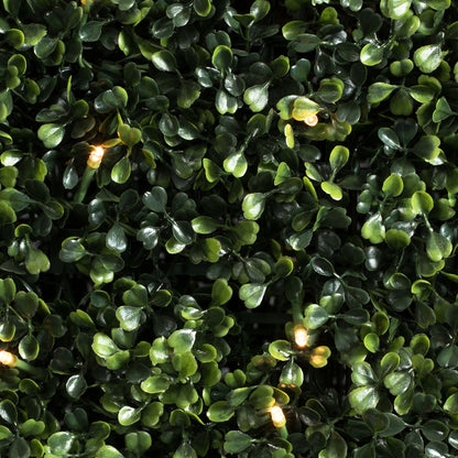 Vickerman 72"x16"x48" Artificial Boxwood Hedge With 700 Warm White LED Lghts.