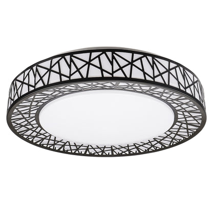 ASD Lighting LED Flushmount Loft 14" 24W 120V CCT Selectable 2700/3000/3500/4000/5000K Dimmable Black ETL