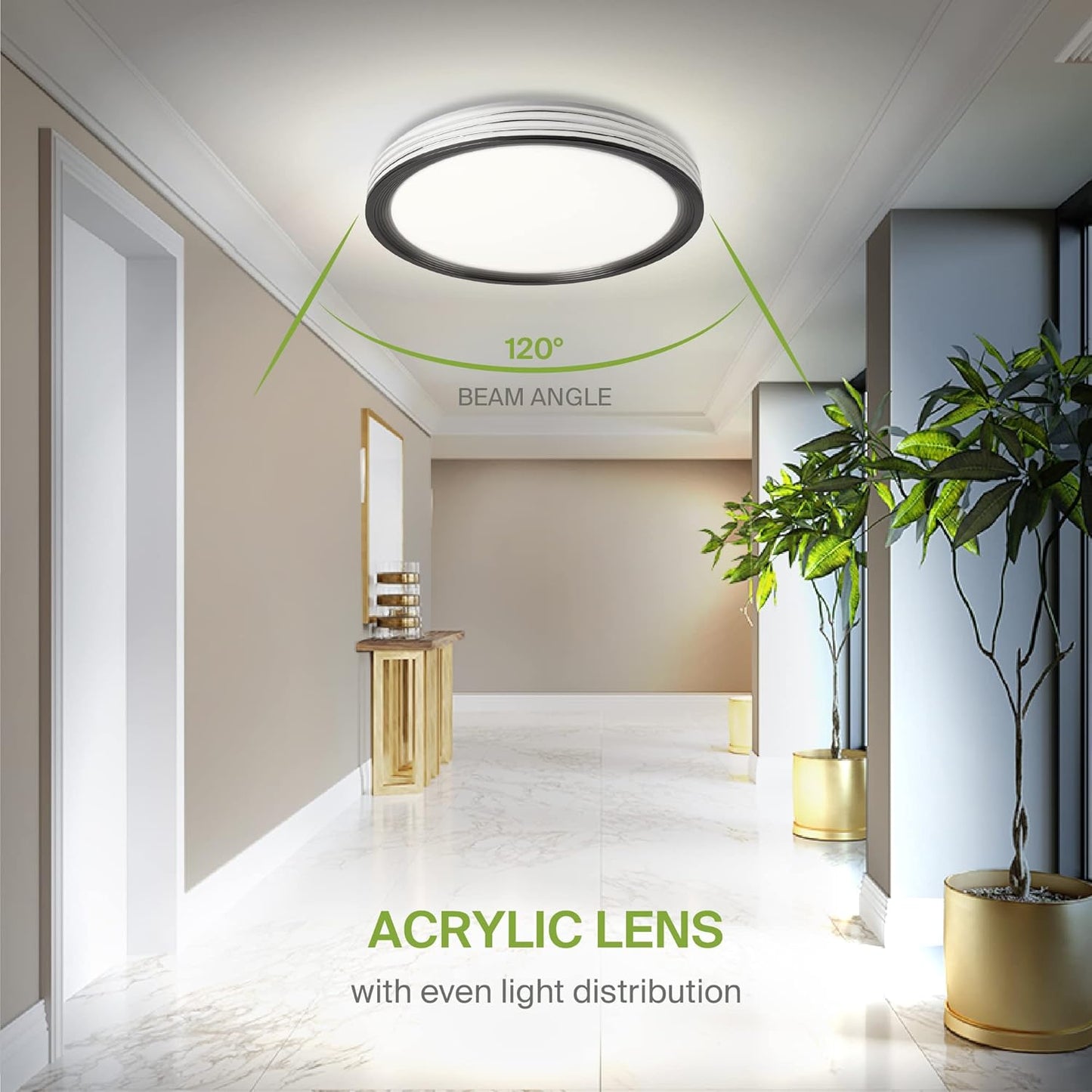ASD Lighting LED Flushmount Comfort Afina 20" 42W CCT Selectable 2700/3000/3500/4000/5000K Dimmable
