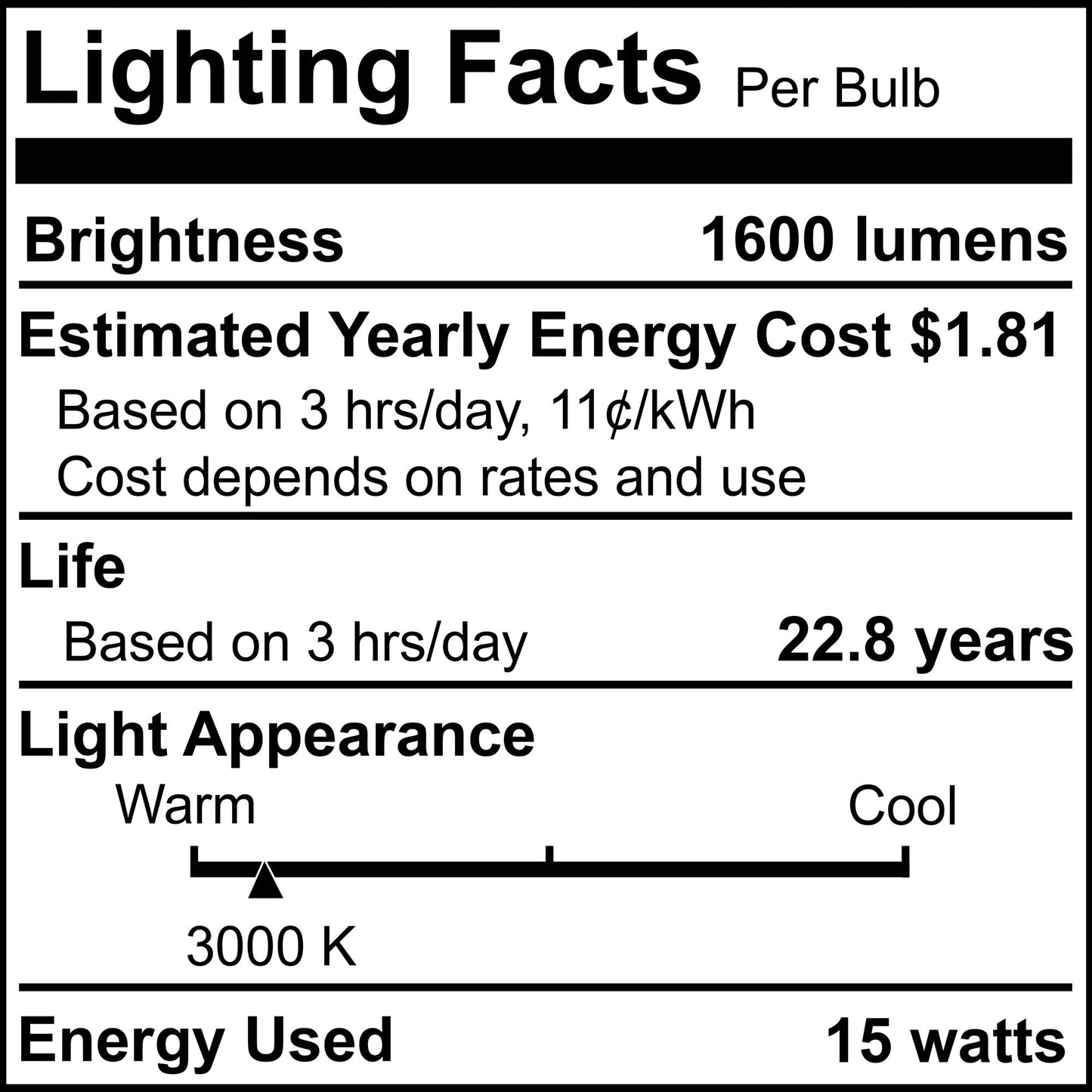 Bulbrite 774268 LED Filament 15 Watt A19 Light Bulb with a Frost Finish and a Medium Screw (E26) Base - 2700K (Warm White Light) 1600 Lumens