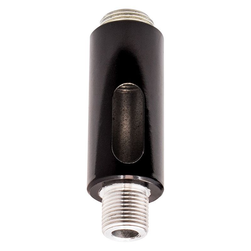 Westgate 1/2In Stem Adapter With Cable Passage With 3/4In Bushing, Industrial Lighting, Black  Finish