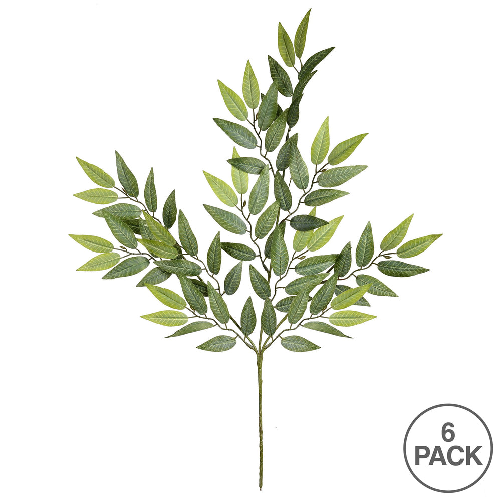 Vickerman Artificial Mini Green Leaves Spray. Includes 6 sprays per pack.