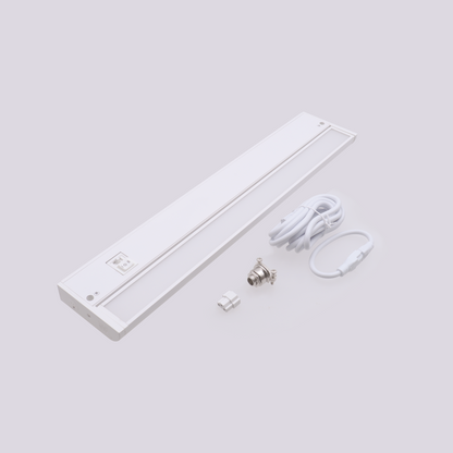 ASD Lighting LED Under Cabinet Swivel 9" 3W 120V Dimmable CCT Selectable 2700/3000/4000K Hardwired or Plug-in, Linkable, Hi/Low Switch, White ETL Energy Star