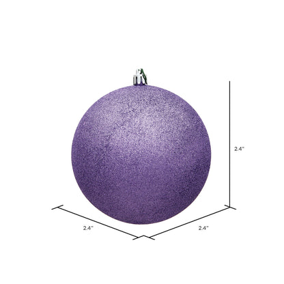 Vickerman 2.4" Lavender Glitter Ornament 24 per Bag