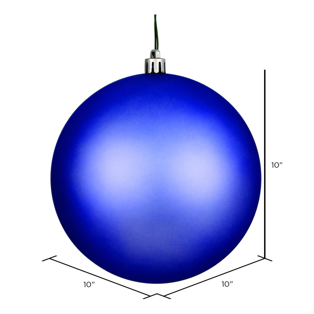 Vickerman 10" Periwinkle Matte Ball Ornament