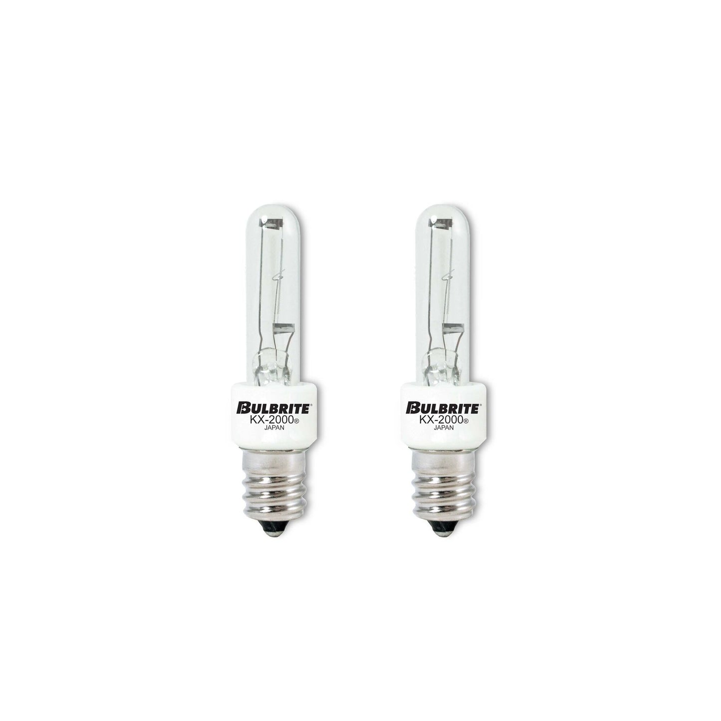 BULBRITE KRYPTON/XENON T3 CANDELABRA SCREW (E12) 20W DIMMABLE LIGHT BULB 2700K/WARM WHITE 2PK (473020)