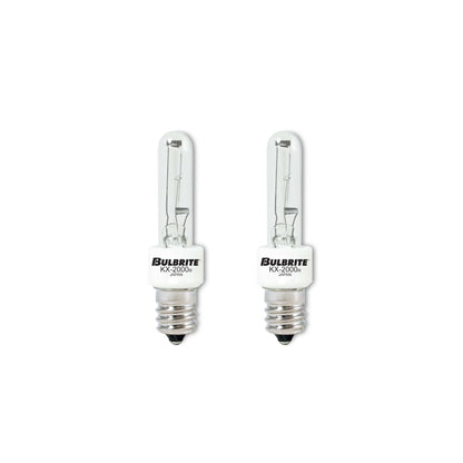 BULBRITE KRYPTON/XENON T3 CANDELABRA SCREW (E12) 20W DIMMABLE LIGHT BULB 2700K/WARM WHITE 2PK (473020)