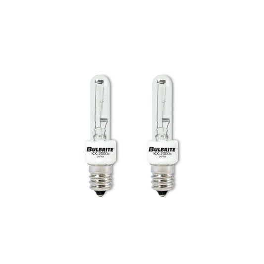 BULBRITE KRYPTON/XENON T3 CANDELABRA SCREW (E12) 20W DIMMABLE LIGHT BULB 2700K/WARM WHITE 2PK (473020)