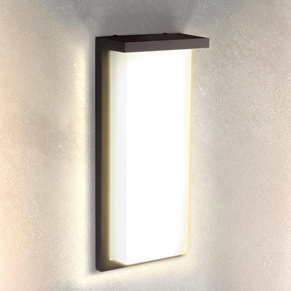 ASD Lighting LED Outdoor Wall Sconce 14" 20W CCT Selectable 3000/4000/5000K Dimmable Oil Rubbed Bronze ETL