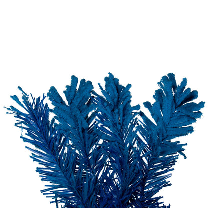 Vickerman 30" Flocked Turquoise Fir Artificial Wreath Unlit.
