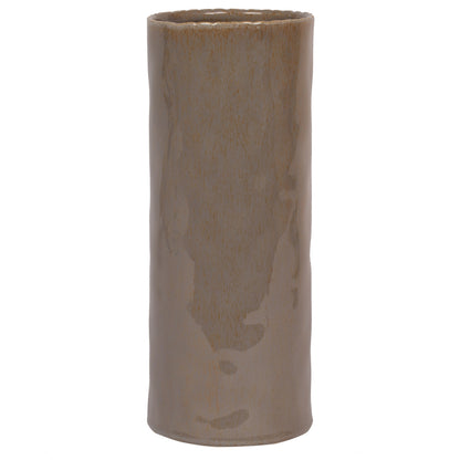 Vickerman 11.25" Pine Green Ceramic Pot. This simple pot ties in with any modern decor. Let this pot stand on its own or pair with a faux floral for a finished look. This pot meausures 11.25 inches tall and 4.5 inches wide.  100% CERAMIC