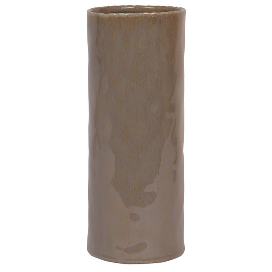 Vickerman 11.25" Pine Green Ceramic Pot. This simple pot ties in with any modern decor. Let this pot stand on its own or pair with a faux floral for a finished look. This pot meausures 11.25 inches tall and 4.5 inches wide.  100% CERAMIC
