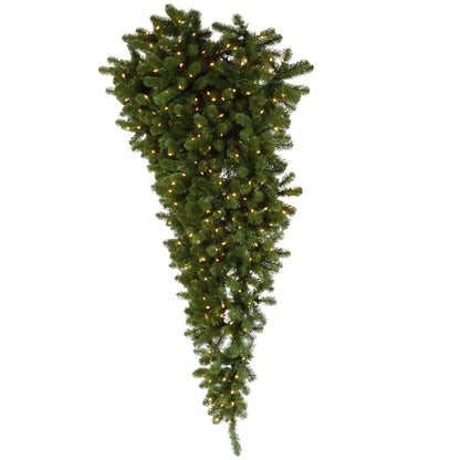 Vickerman 6' American Upside Down Artificial Christmas Half Tree Clear Dura-Lit® Lights