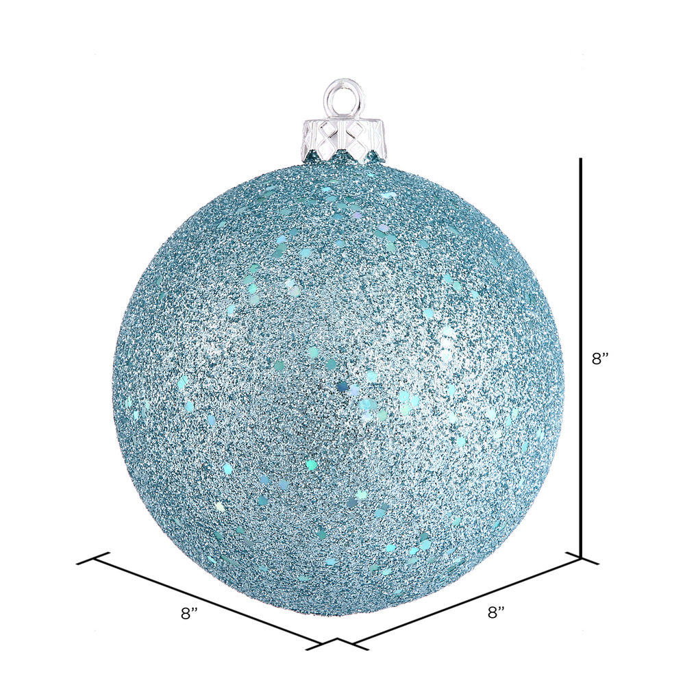 Vickerman 8" Baby Blue Sequin Ball Ornament