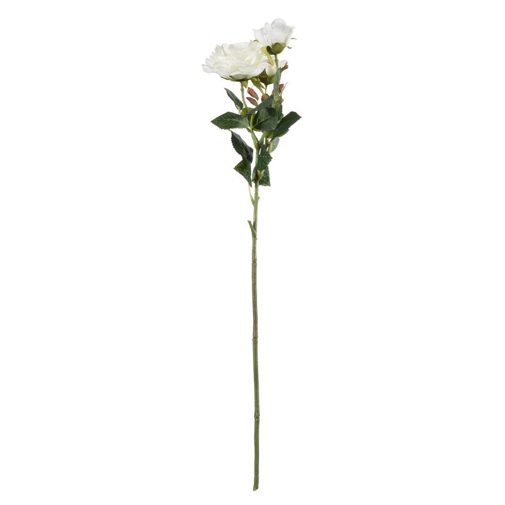 Vickerman 27" Artificial White Rose Stem Set of 3
