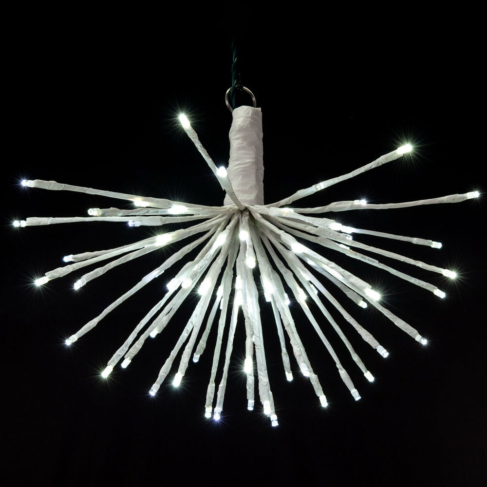 Vickerman 80Lt x 16" White Starburst Pure White 5mm Twinkle LED Lights.