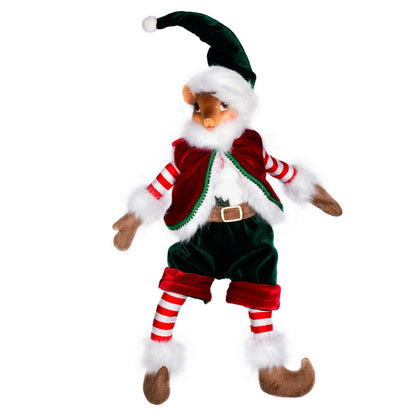 Vickerman 14" Holly Jolly Collection Mouse Doll Pack of 2