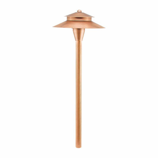 Westgate Area Light, 12V/50W Max, Solid Brass, MR16, Antique Copper, W/ 3Ft. Cable, Landscape Lighting , 3W, 200 Lumens, 3000K, Copper Finish