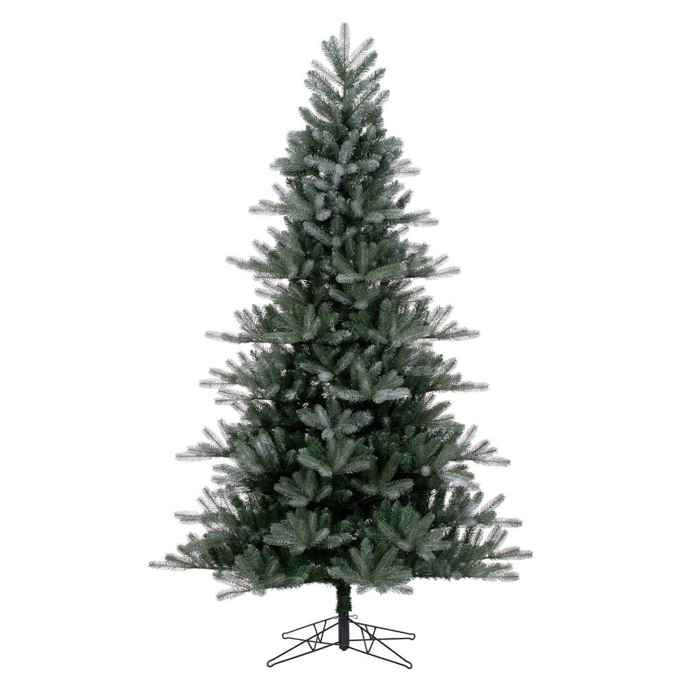 Vickerman 6.5' x 52" Frosted Danbury Spruce Artificial Unlit Christmas Tree PE/PVC Realistic Tips.