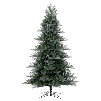 Vickerman 6.5' x 52" Frosted Danbury Spruce Artificial Unlit Christmas Tree PE/PVC Realistic Tips.