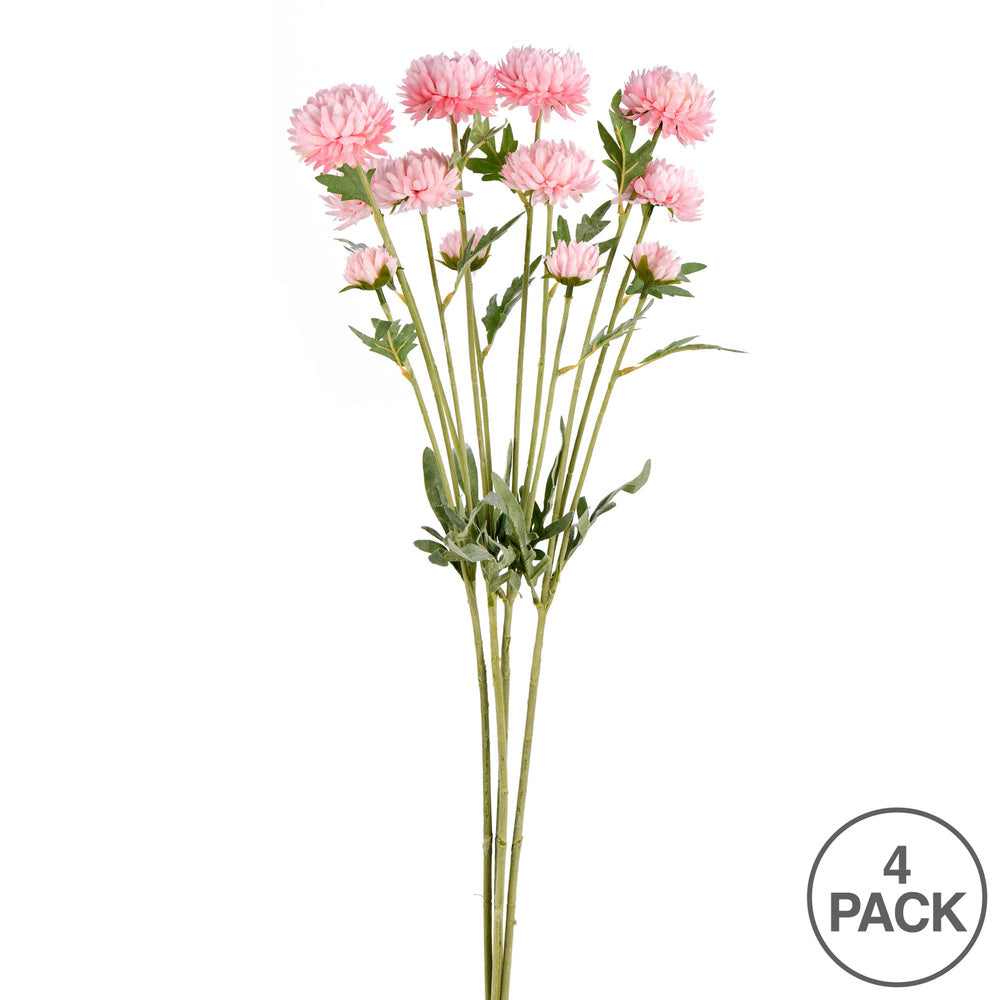 Vickerman 27" Artificial Pink Daisy Spray. There are 4 Sprays per pack.