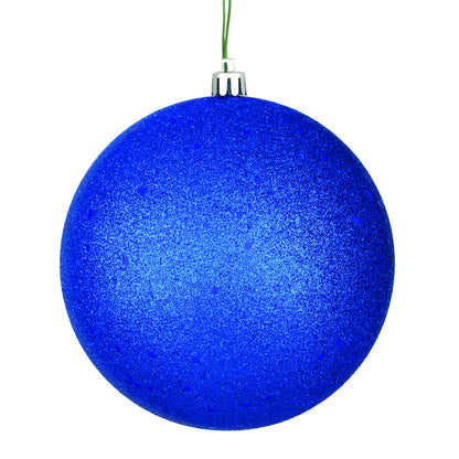Vickerman 6" Midnight Blue Sequin Ball Ornament 4 per Bag